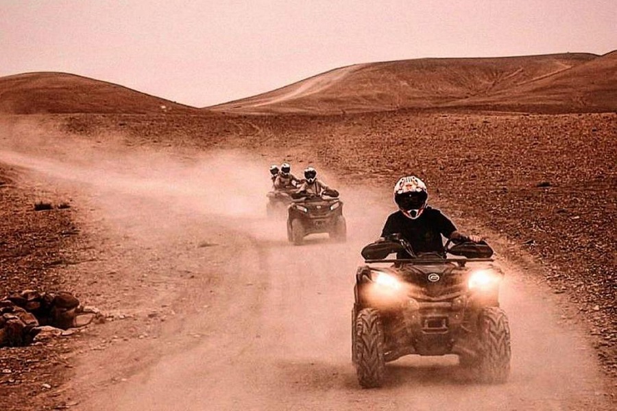 Quad biking in Agafay desert